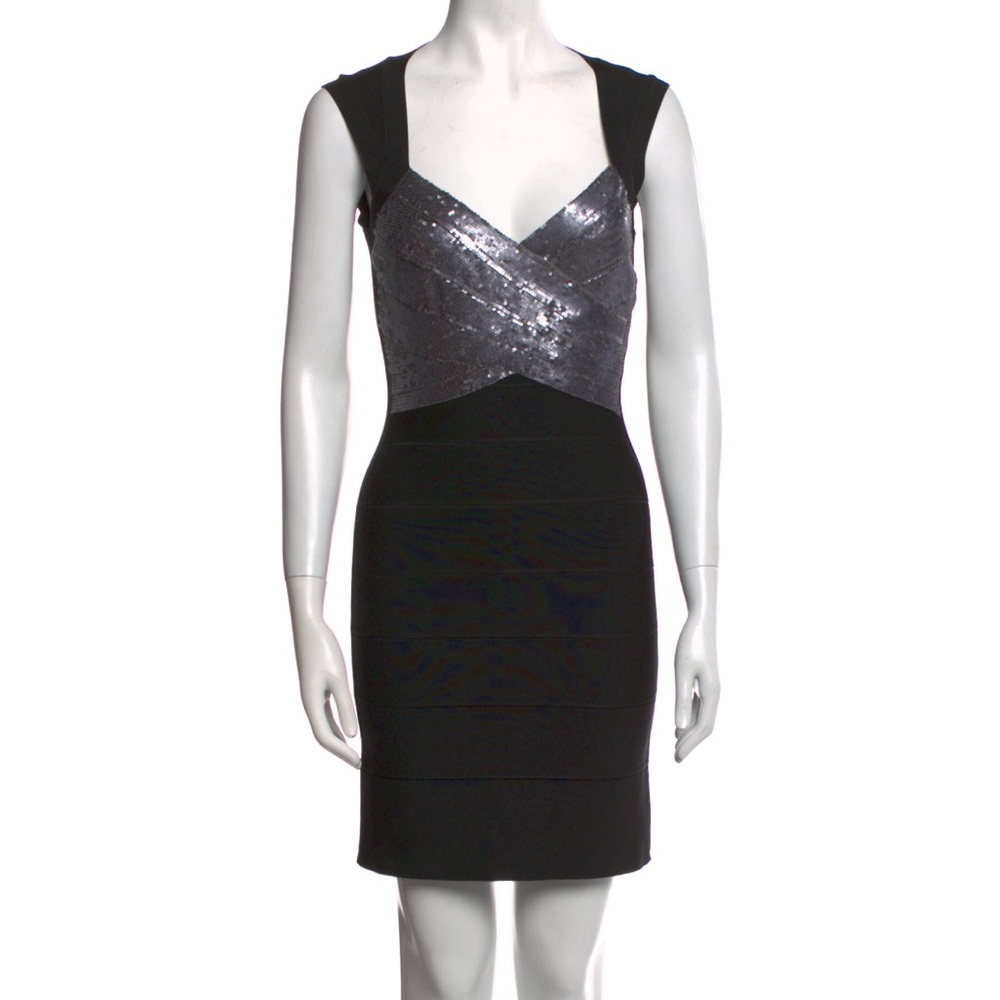 HERVE LEGER Printed Mini Dress size S